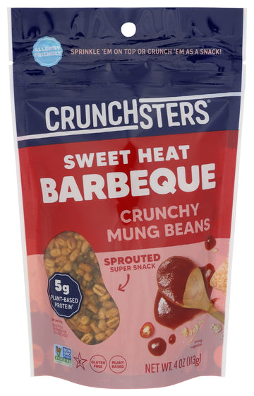 Crunchsters Bbq Sprouted Protein Snack, 4 Oz