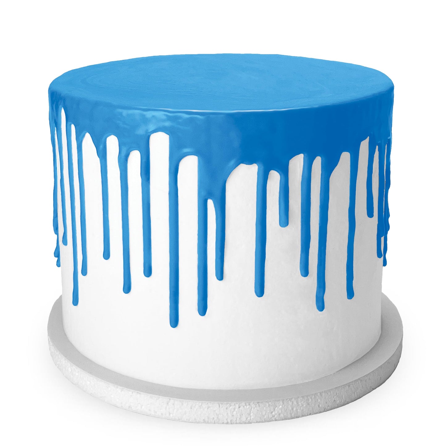 Satin Ice Cake Drip, Blue, 8.8 Ounce - Perfect for Decorating Cakes and Desserts