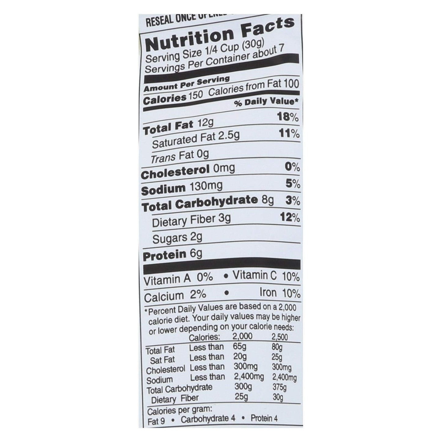 SUNSHINE NUT COMPANY, Cashews, Herbed, Roasted, Pack of 6, Size 7 OZ