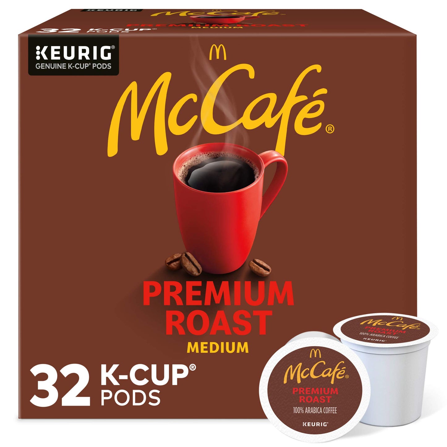 McCafe Premium Roast K-Cup Pods, Medium Roast Coffee, 32 Count, Single Serve