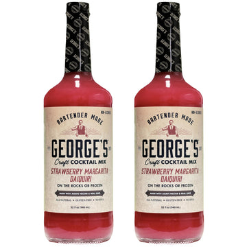 ChromaCast Strawberry Daiquiri/Margarita Mixer - Gluten Free, All Natural - 1L Bottle - 2 Pack