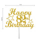 82 Birthday Cake Topper Gold Glitter, Party Decoration Ideas, Premium Quality, Sturdy Doubled Sided Glitter, Acrylic Stick. Made