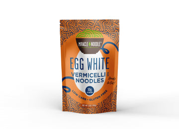 Miracle Noodle High Protein Egg White Noodles - Vermicelli – Angel Hair Substitute - Low Carb & Low Calorie – Ready To Eat – 3.5 Ounce (Pack Of 6)
