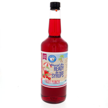 Fruit Punch Hawaiian Snow Cone Flavors Syrup coffee, soda flavors, shaved ice, slushie syrup, cocktail flavors Made with 100% Pu