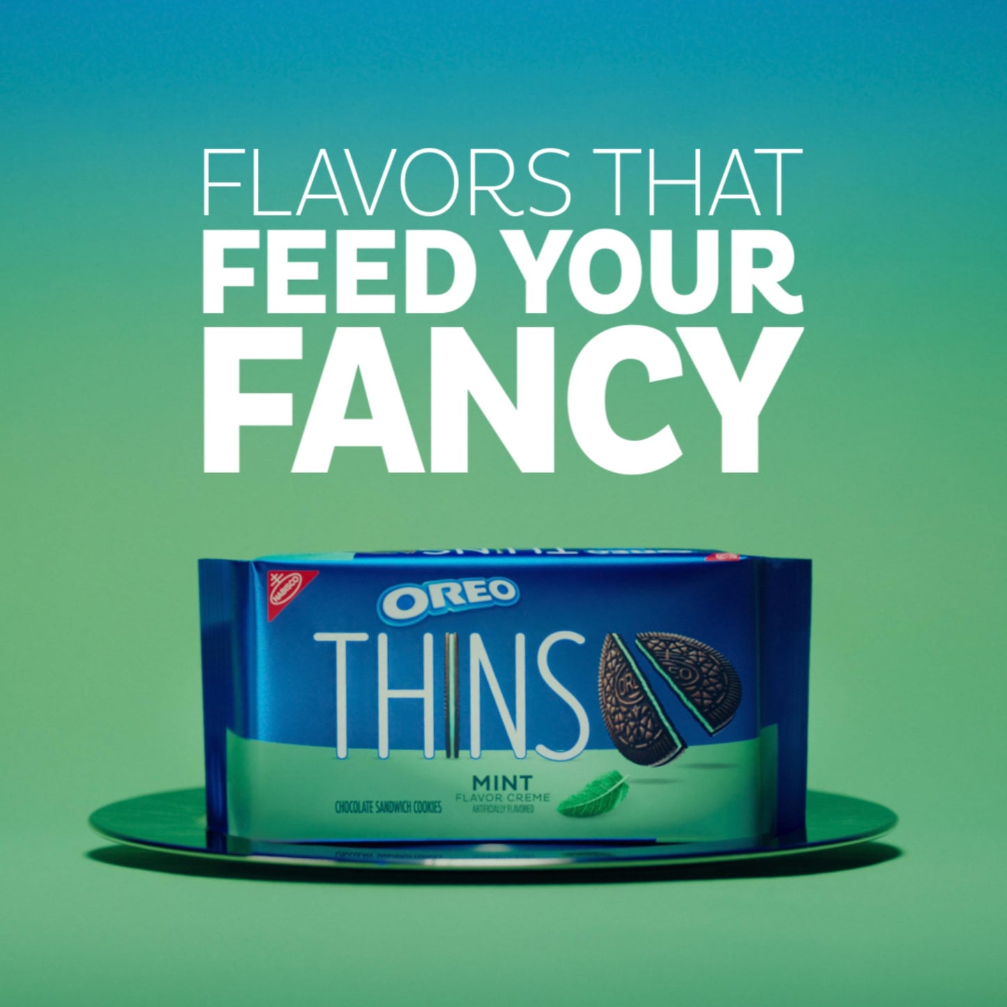 Oreo Thins Mint Creme Chocolate Sandwich Cookies, 12 - 9.21 Oz Packs