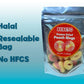 Bebeto Freeze Dried Crunchy Peach Rings - Sweet, Crunchy Fat Free & Peanut Free Freeze Dried Candy - No High Fructose Corn Syrup - Resealable Bag Halal Freeze Dried Gummy Candy - 3Oz Pack - By Kervan