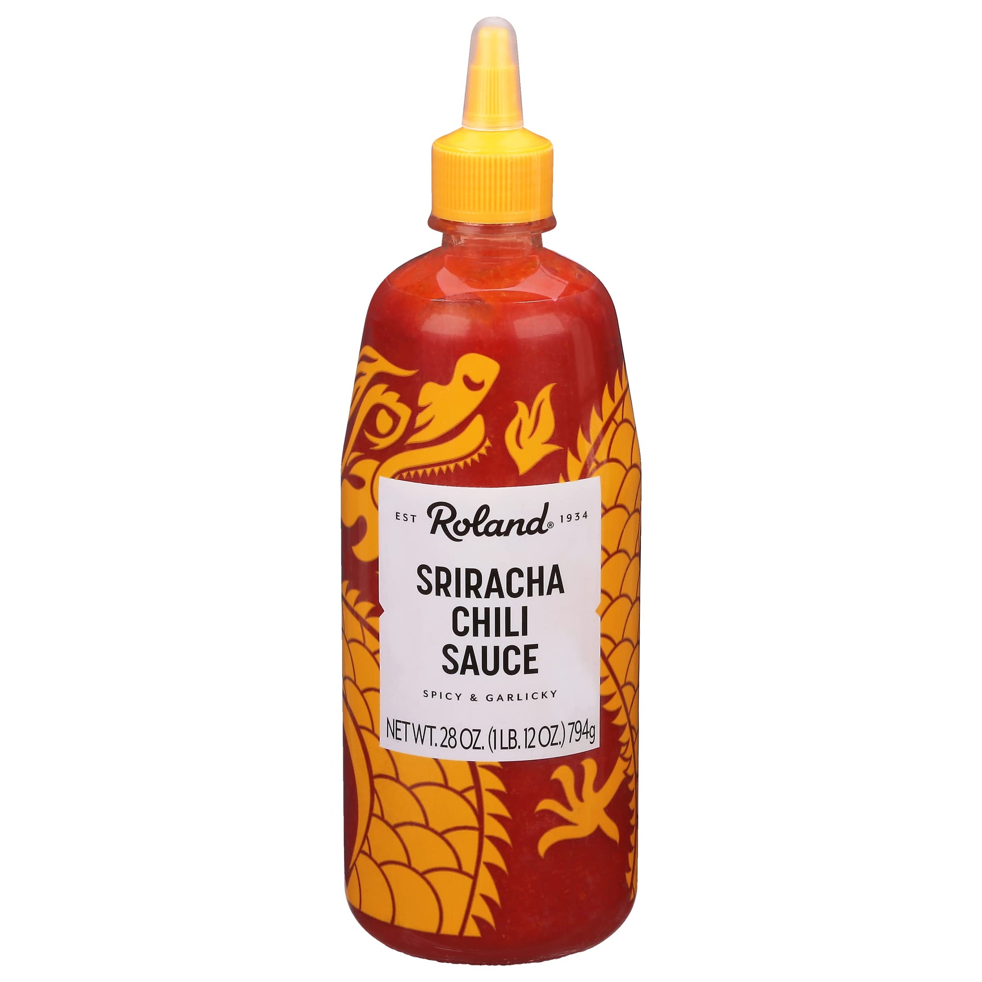 Roland Foods Sriracha Chili Sauce, 28-Ounce Bottle, No MSG, Red