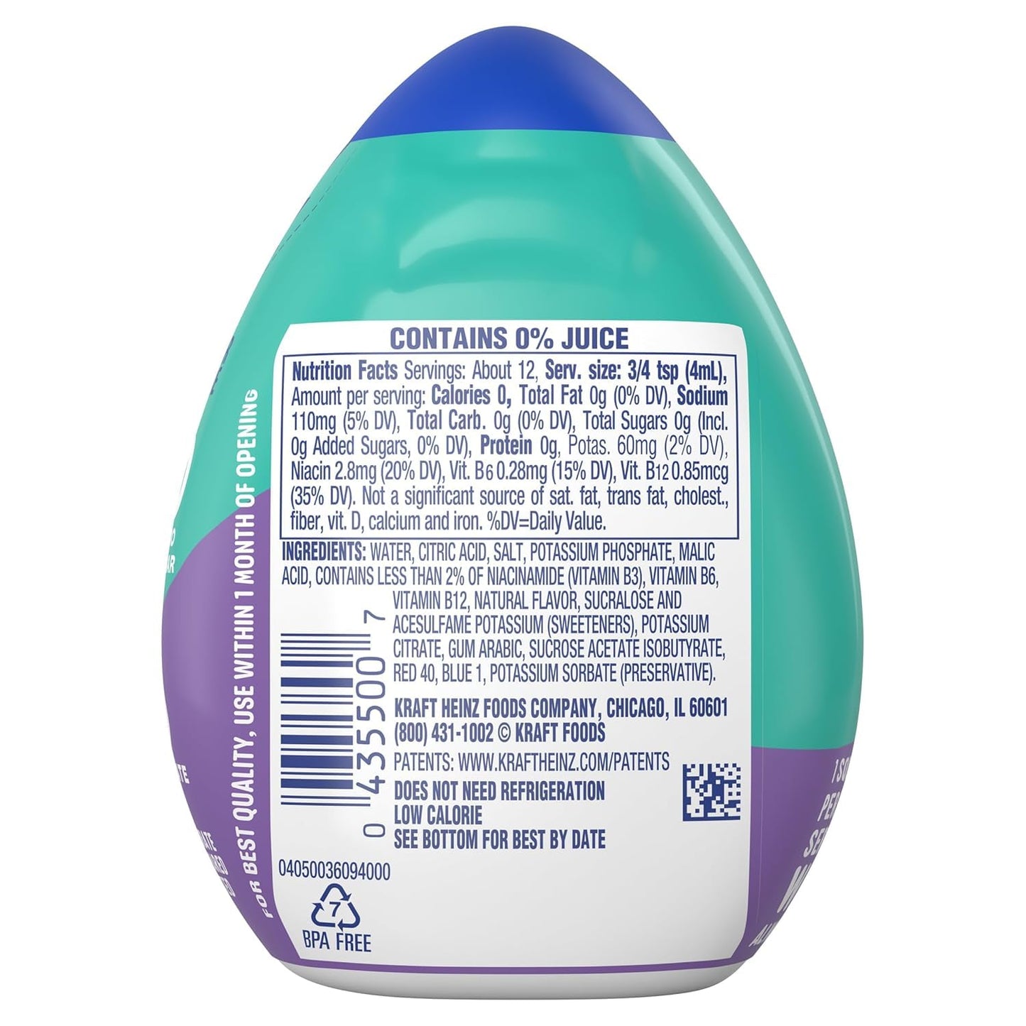 Mio Liquid Water Enhancer 1.62, 2 Of Each: Lemon Lime, Berry Blast, Arctic Grape, Orange Tangerine, (8 Ct.)
