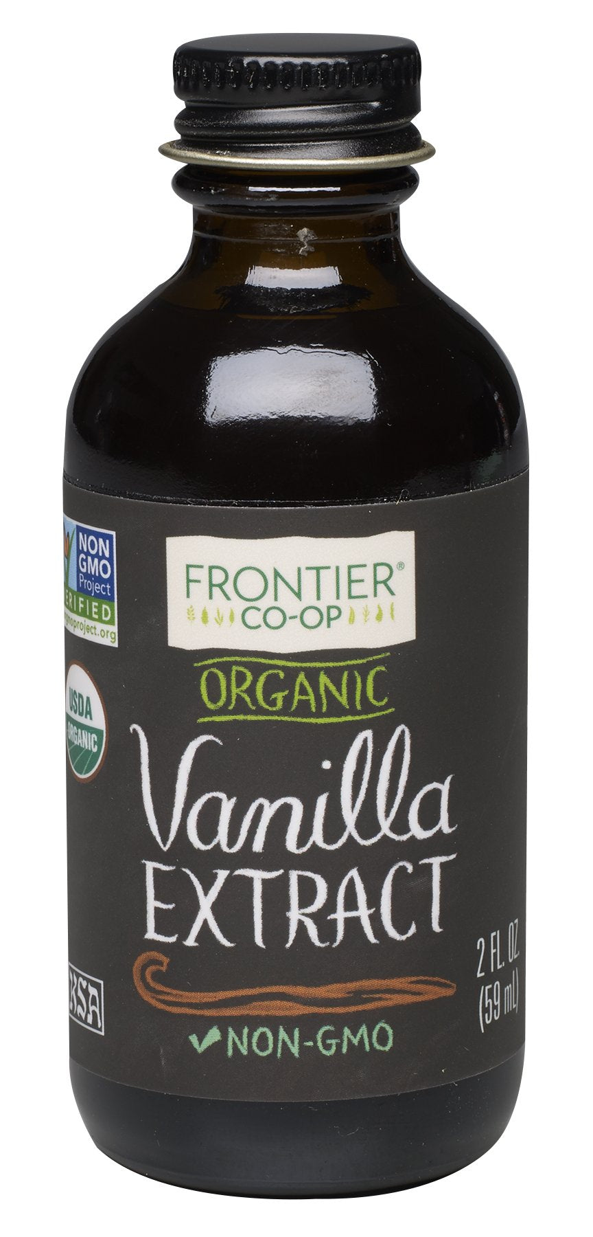 Frontier Co-Op Organic Vanilla Extract 2 Fl Oz