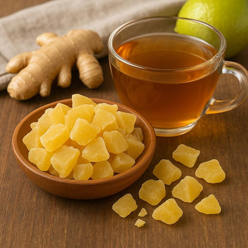 Anna and Sarah Dehydrated Ginger Chunks, Non-GMO, Gluten-Free, High in Fiber, Resealable Bag, 2 Lbs