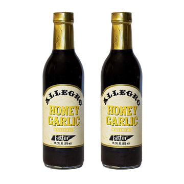 Allegro Marinade Honey Garlic - Perfect for Meat & Veggies, 12.7 Fl Oz (Pack of 2)