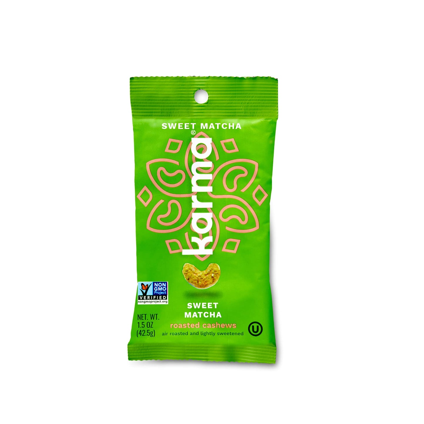 Sweet Matcha Cashews with Skin by Karma Nuts, Whole, Sweet, Roasted, Vegan, Gluten Free, Low Net Carb, Natural, Everyday Nut Sna