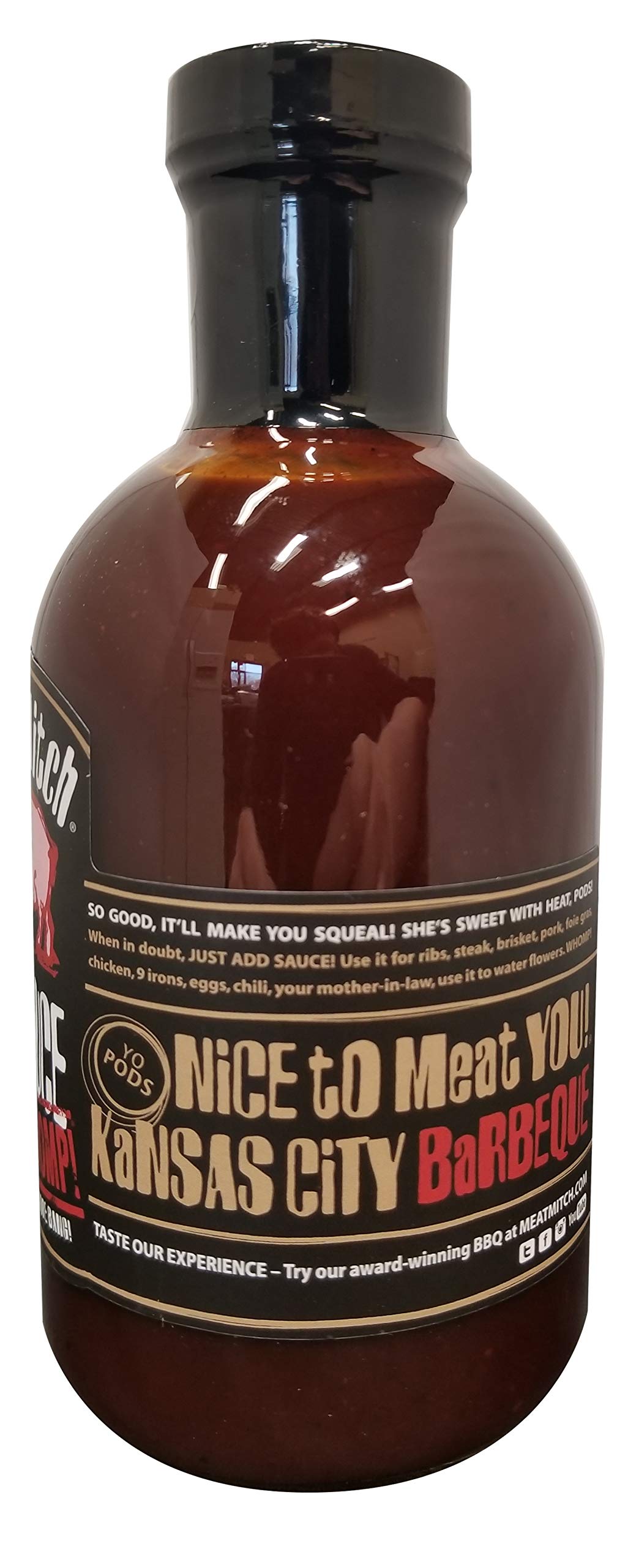 Meat Mitch WHOMP! BBQ Sauce, Kansas City Gourmet, 21 Ounce, 1.31 Pound