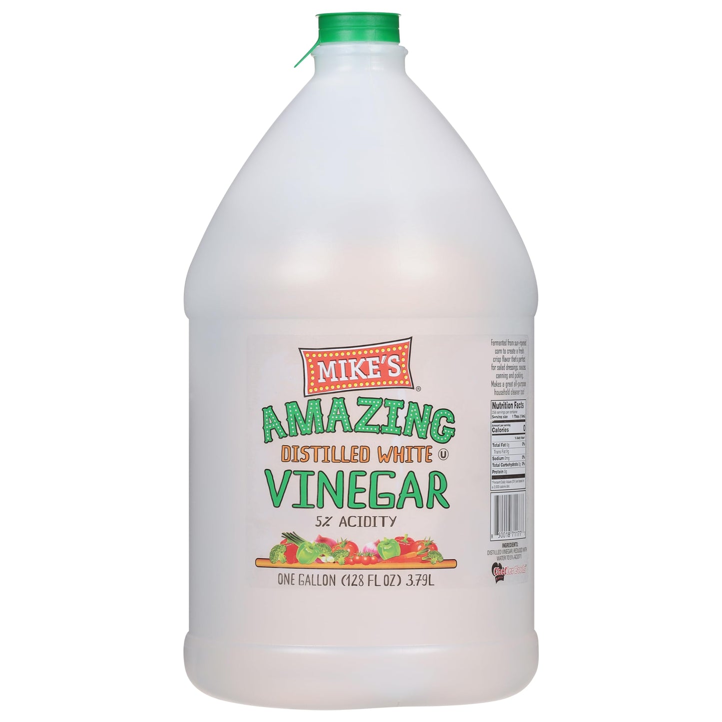 Mikes Amazing Distilled White Vinegar, 1 Gallon (128 fl oz), 5% Acidity