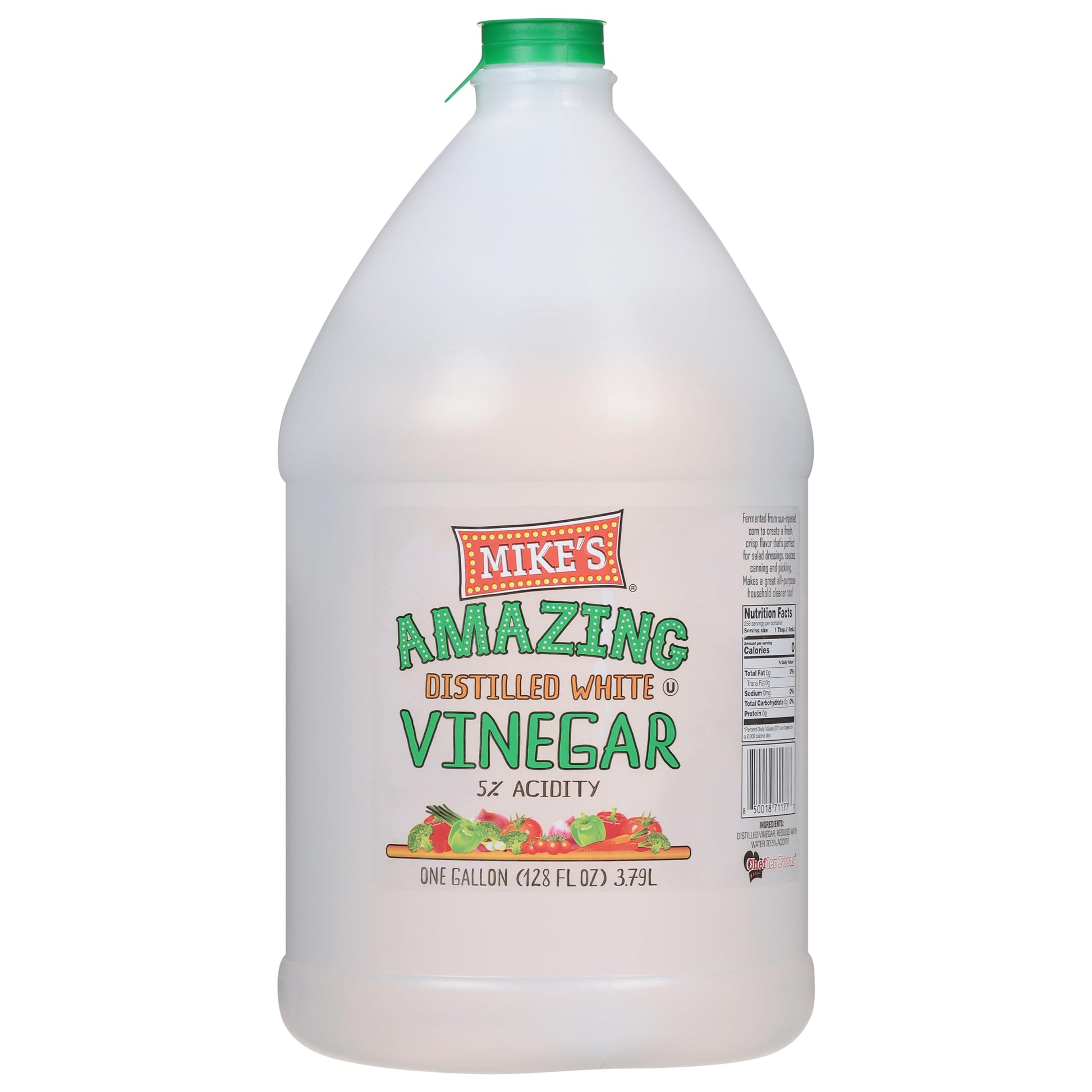 Mikes Amazing Distilled White Vinegar, 1 Gallon (128 fl oz), 5% Acidity