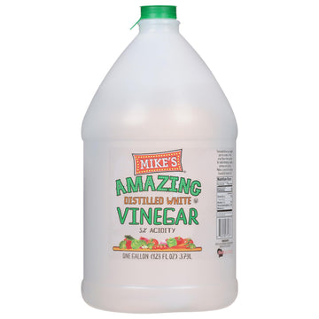 Mikes Amazing Distilled White Vinegar, 1 Gallon (128 fl oz), 5% Acidity