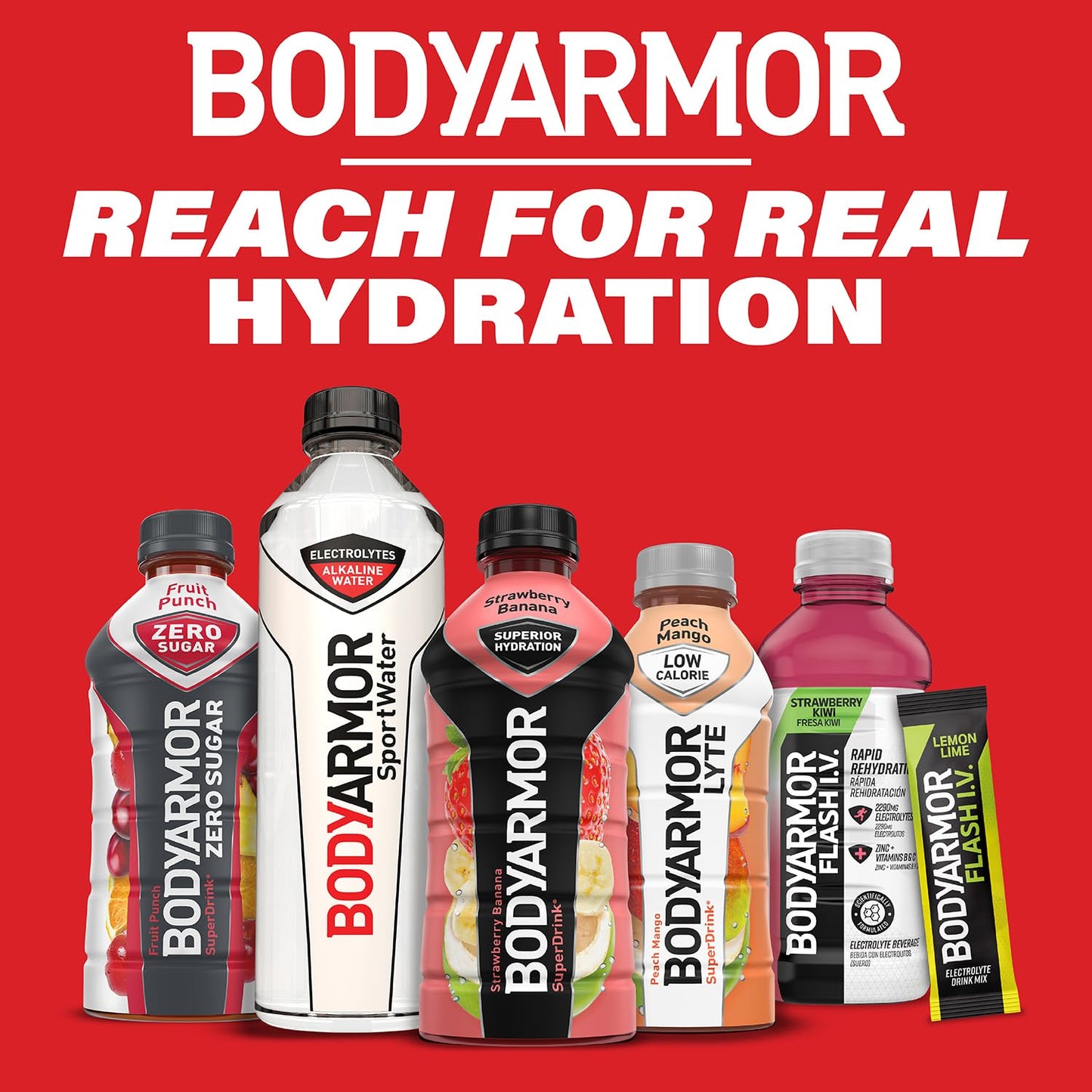 BODYARMOR Sports Drink Sports Beverage, Fruit Punch, 12 Fl Oz (Pack of 8)