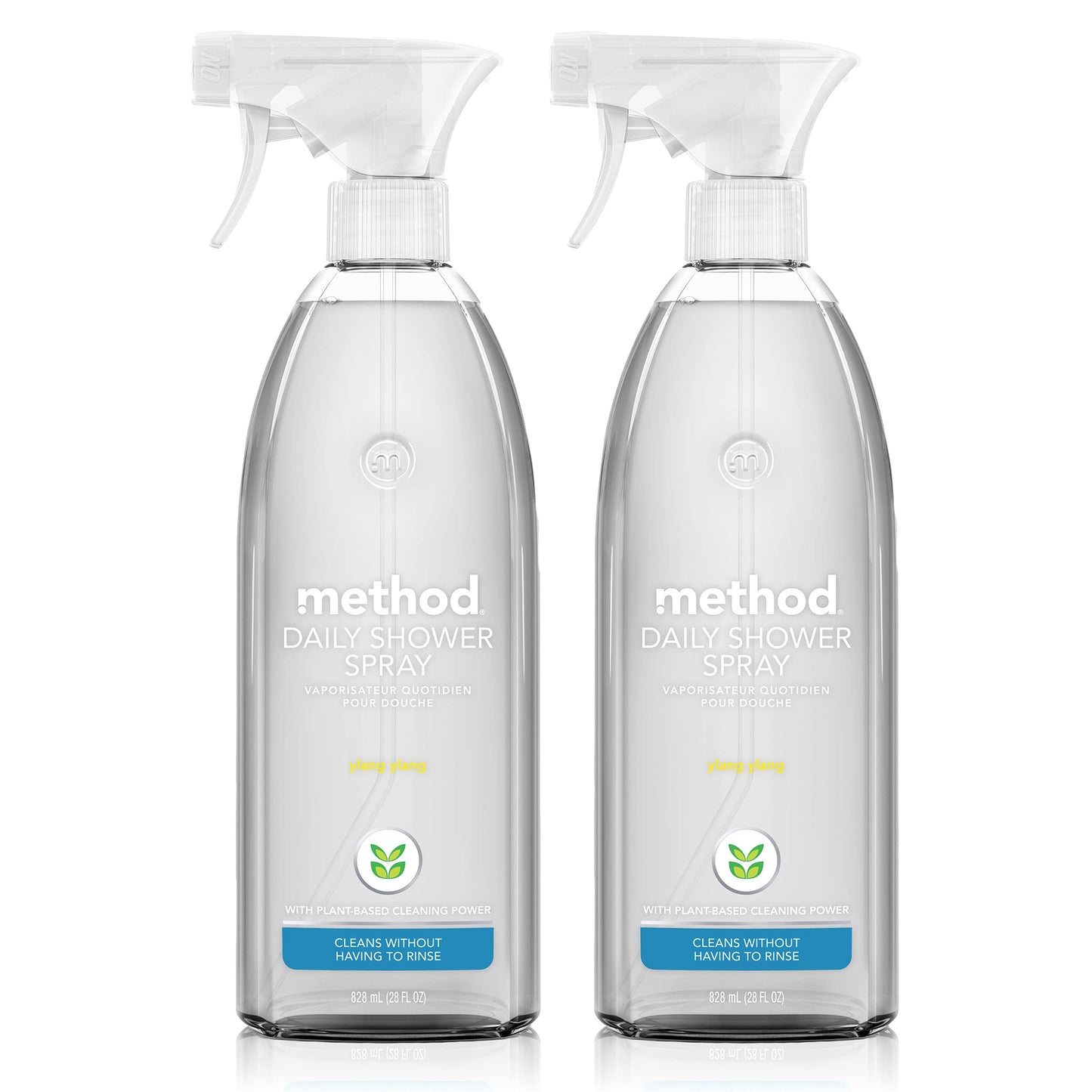 Method Daily Shower Spray Cleaner, Ylang Ylang, 28 Ounce, 2 Pack, Packaging May Vary