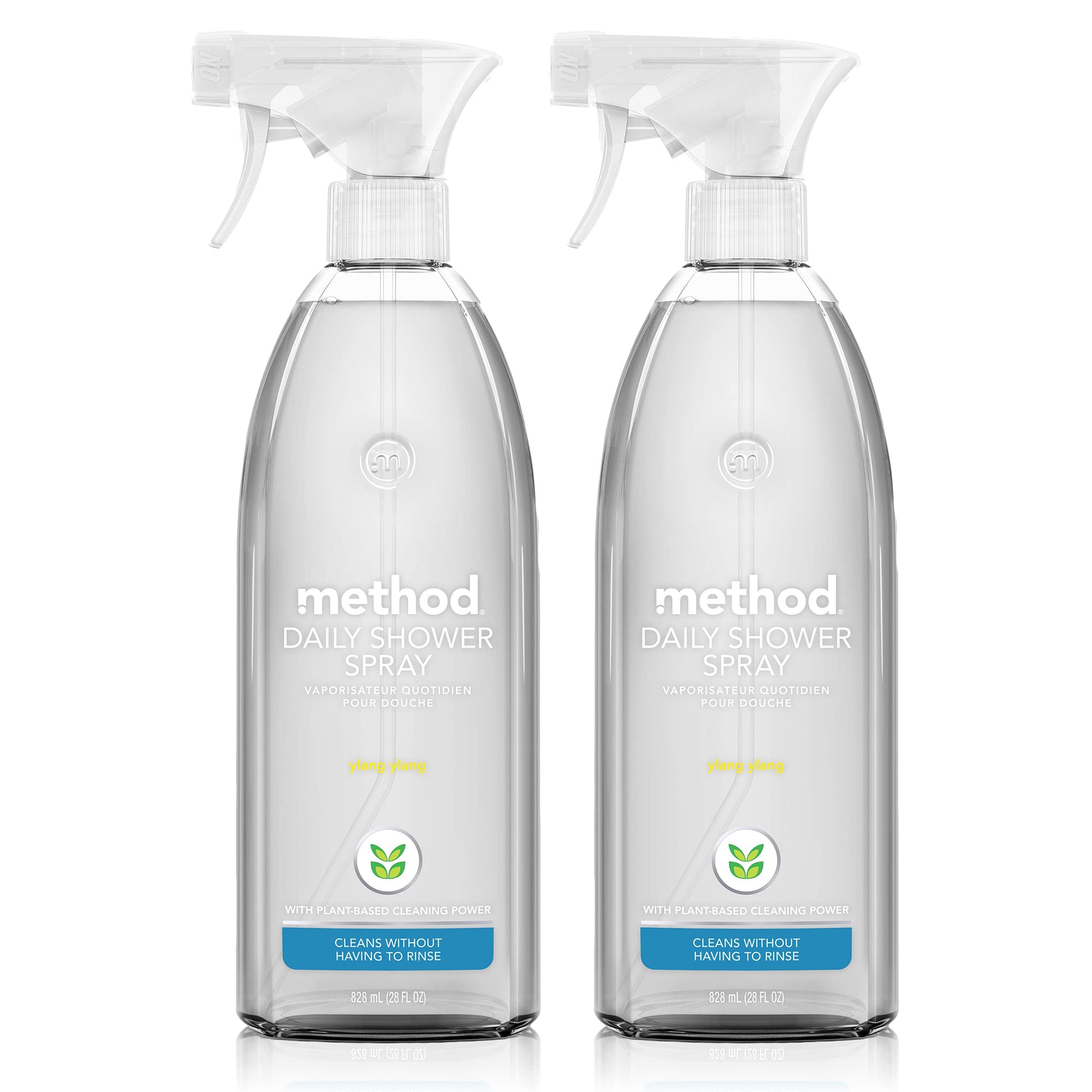 Method Daily Shower Spray Cleaner, Ylang Ylang, 28 Ounce, 2 Pack, Packaging May Vary