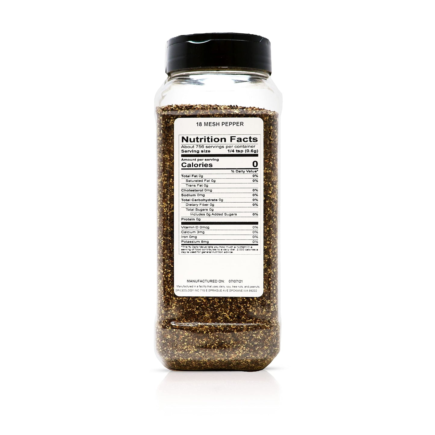 Spiceology Ground Black Pepper - Semi-Coarse, 16 oz - Perfect for Beef, Pork, Chicken, Fish, Game, and Vegetables