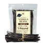 Akshit Vanilla Beans Grade A | Non-GMO Whole Beans for Extract | 1 Pound, 6-8 Inches