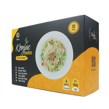 Hethstia Konjac Noodle Low-Carb Fettuccine Shirataki Noodles Keto Low Calorie Pasta Gluten Free, Vegan, Paleo-Friendly (5 Oz, 10