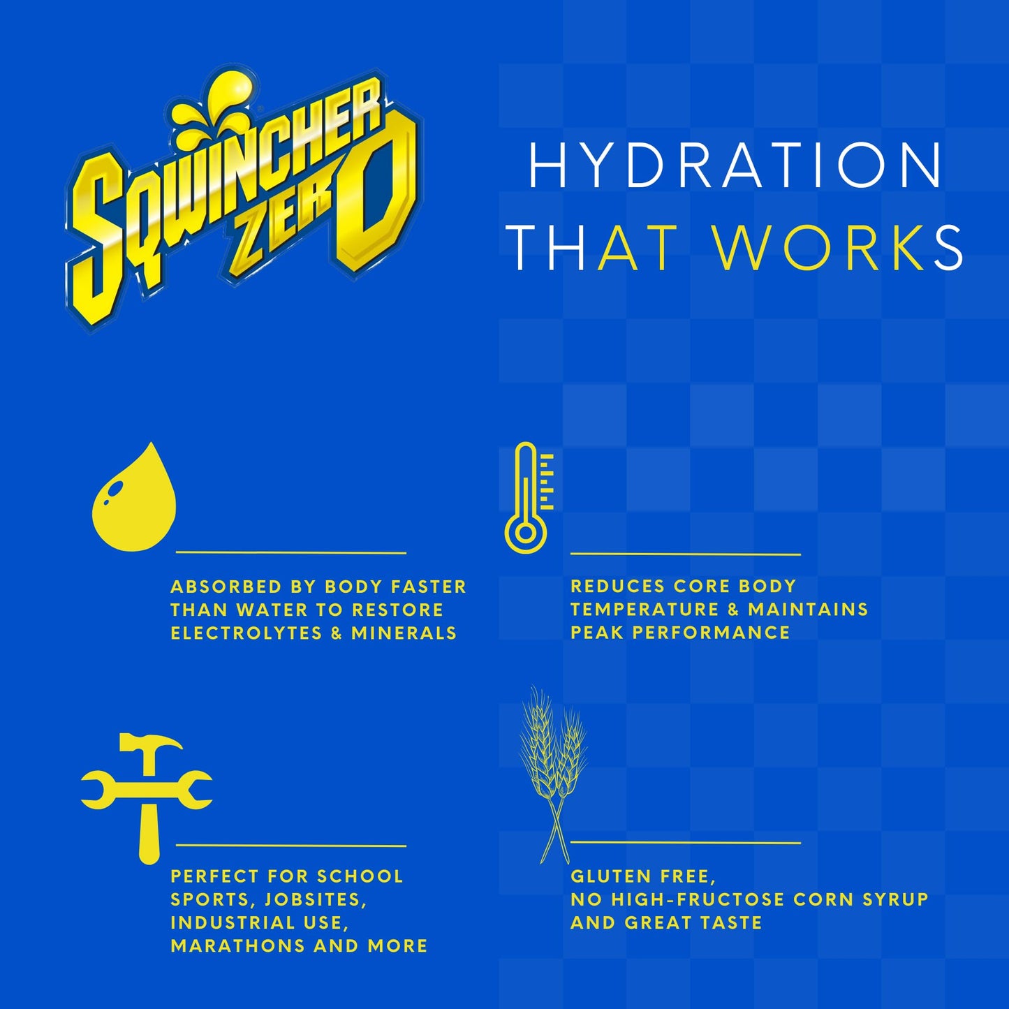 Sqwincher X428-M2600 Qwik Stik Instant Powder Concentrate Stick, Lemonade Electrolyte Drink, 11 Ounce, Pack of 50