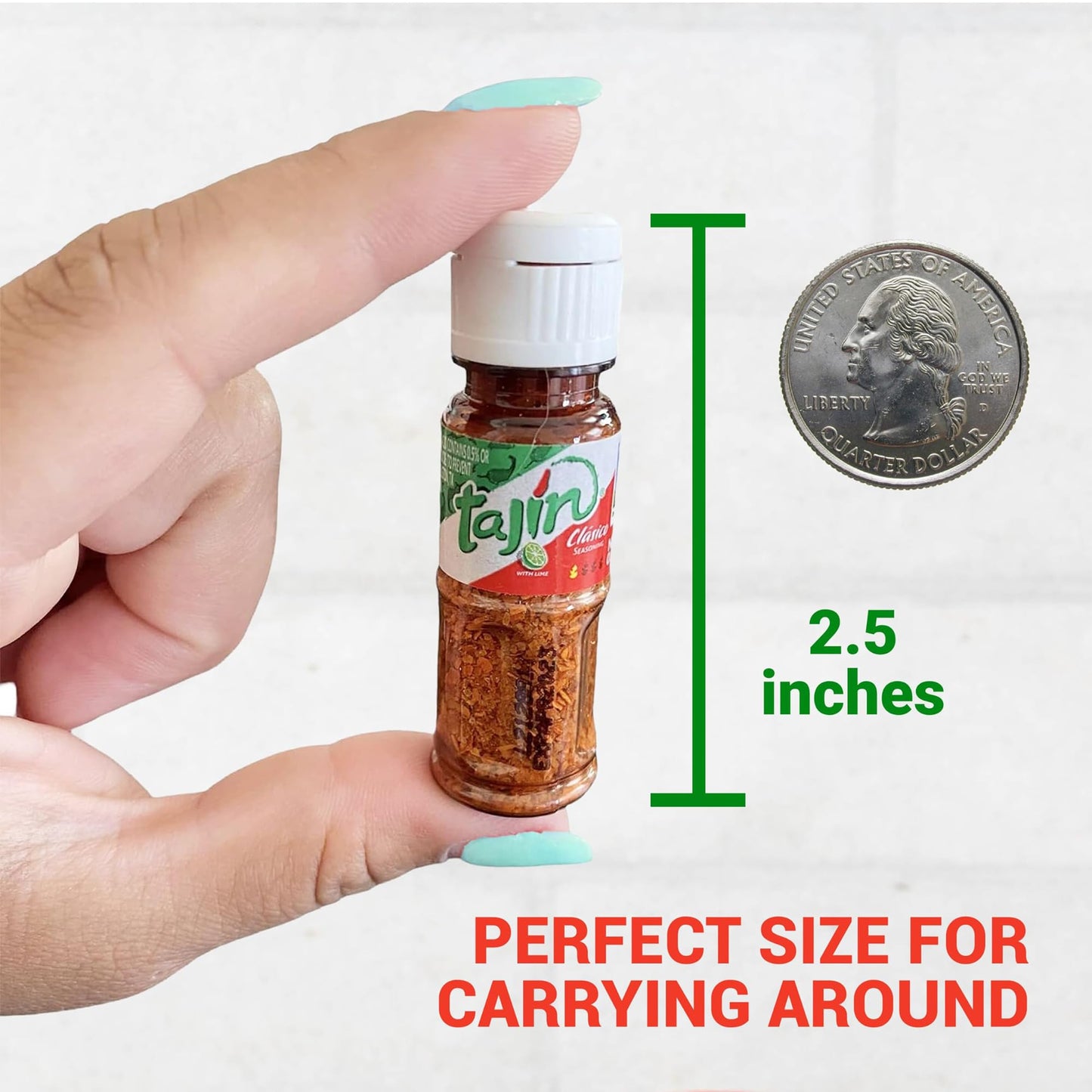 Primo Lines Mini Tajin Bottles Set – 10g Chili Lime Seasoning for Fruits, Snacks & Drinks, Keychain Included