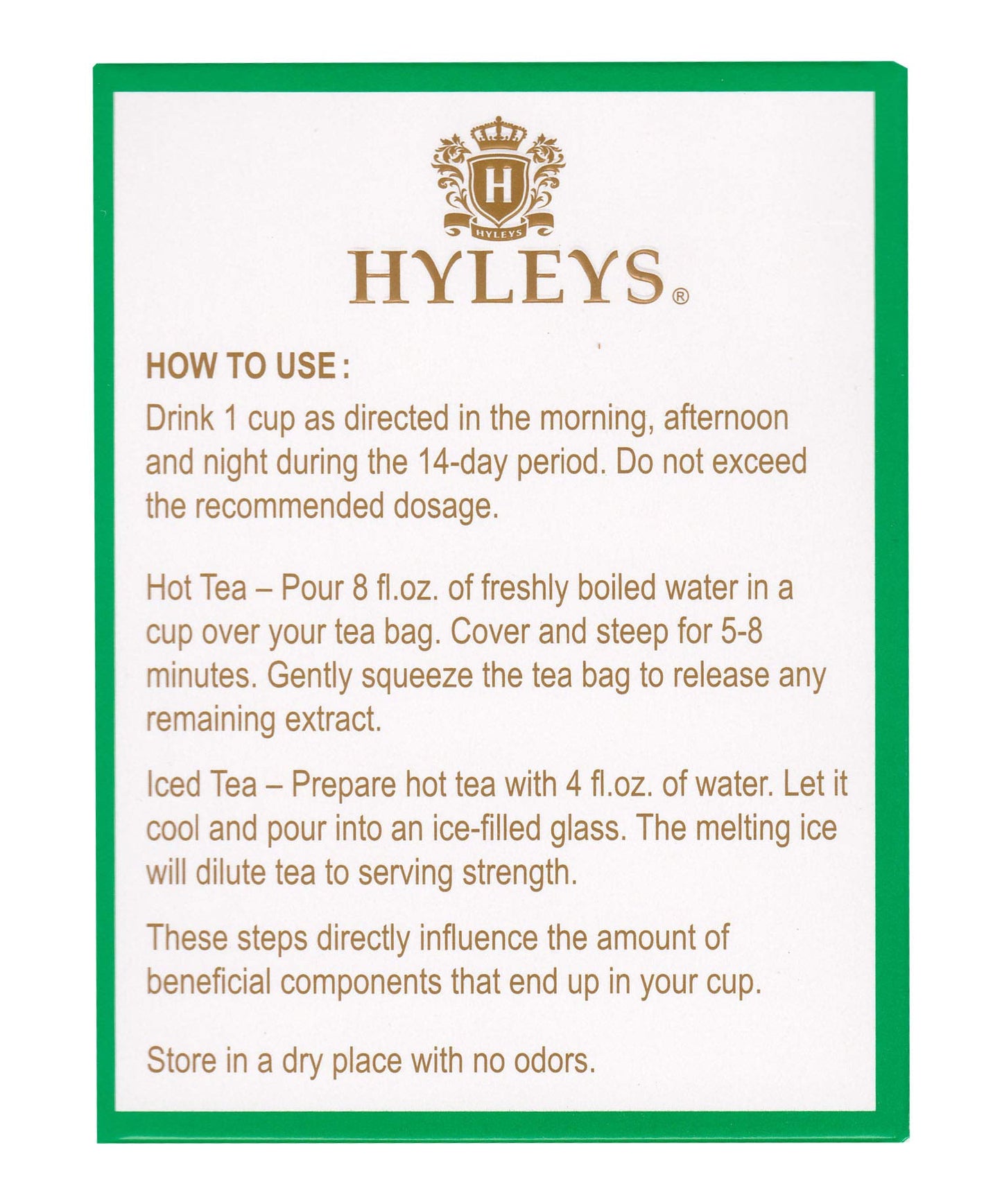 Hyleys Tea Wellness Tea 14 Days Detox Kit - 42 Tea Bags (12 Pack), 504Count