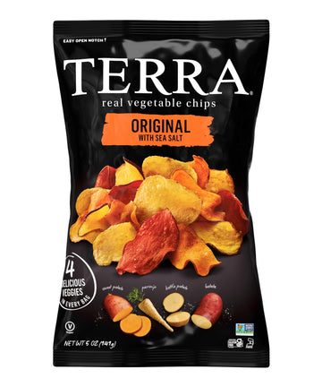 Terra Original Sea Salt Real Vegetable Chips, 5 Oz (Pack Of 6)