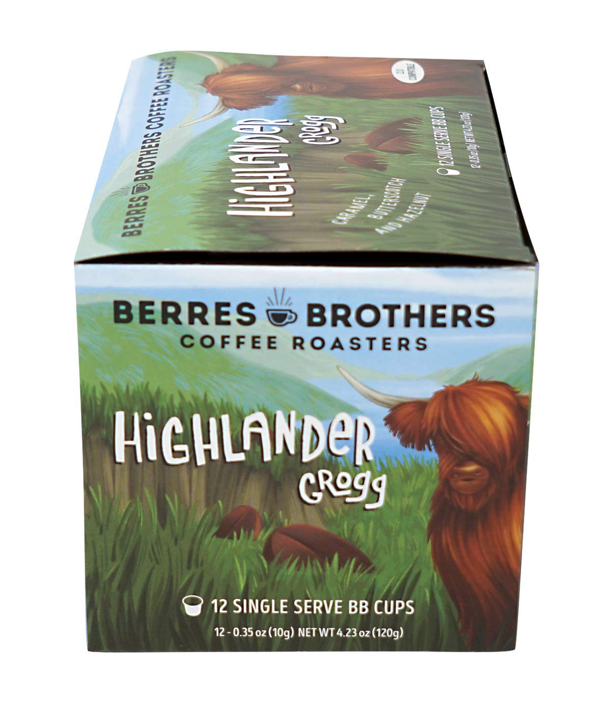 Berres Brothers Highlander Grogg Coffee K Cups K Pods 12 Count Single Serve Pods For Keurig K Cups Coffee Makers, Flavored Medium Roast Coffee