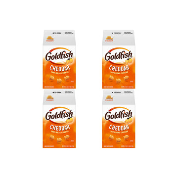 Goldfish Cheddar Cheese Crackers, 27.3 Oz Carton (Pack of 4)