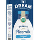 Rice Dream Organic Rice Milk Drink, Original Plain, Vegan Dairy Alternative, Lactose Free, Shelf Stable, 32oz (Pack of 12)