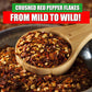Crushed Red Pepper Flakes, All Natural, Hot and Spicy Seasoning for Pizza, Pasta, Chili, Soup, Meat, Marinades, and Stir Fry, 12
