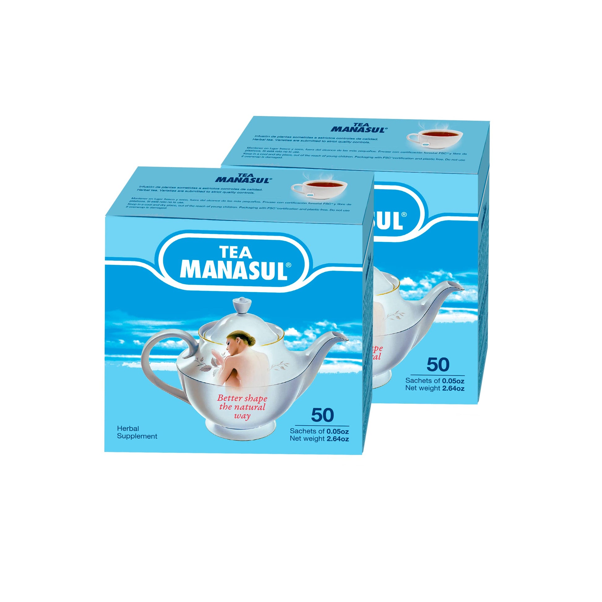 Manasul Classic - Infusion Based On Senna, Peppermint, Lemon Balm, Liquorice And Anise. Herbal Tea With Calming Effect. 50 Tea S