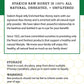 Stakich Royal Jelly Enriched Raw Honey - Pure, Unprocessed - 40 Ounce