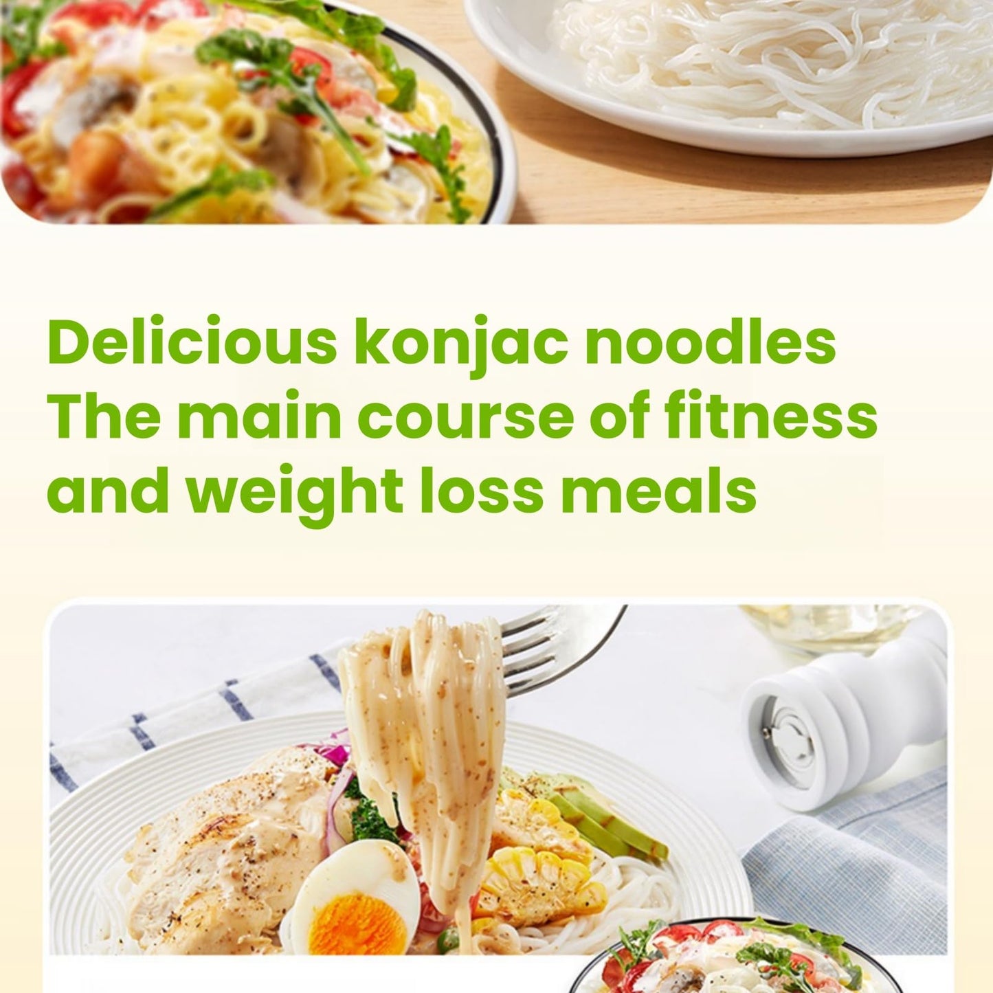 Shirataki Konjac Pasta, Low Carb Gluten Free Dried Noodles, Stir Fry, Vegan