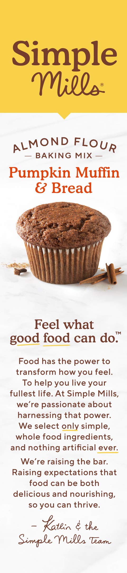 Simple Mills Almond Flour Pumpkin Muffin And Bread Mix - Case Of 6 - 9 Oz.(D0102Hh305Y.)
