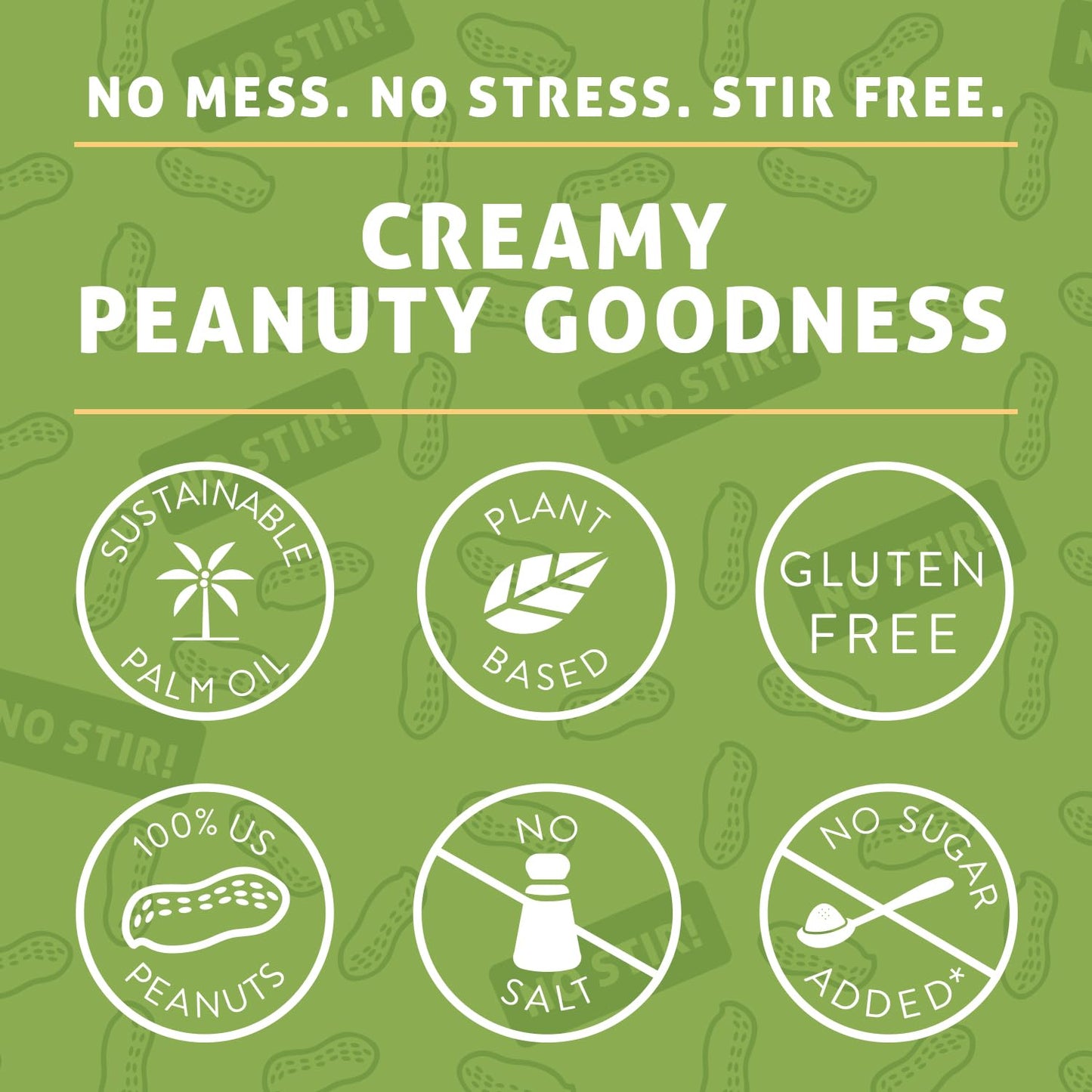 Crazy Richards Creamy No Stir Peanut Butter with No Added Salt, Sugar, Or Preservatives (1 Pack)