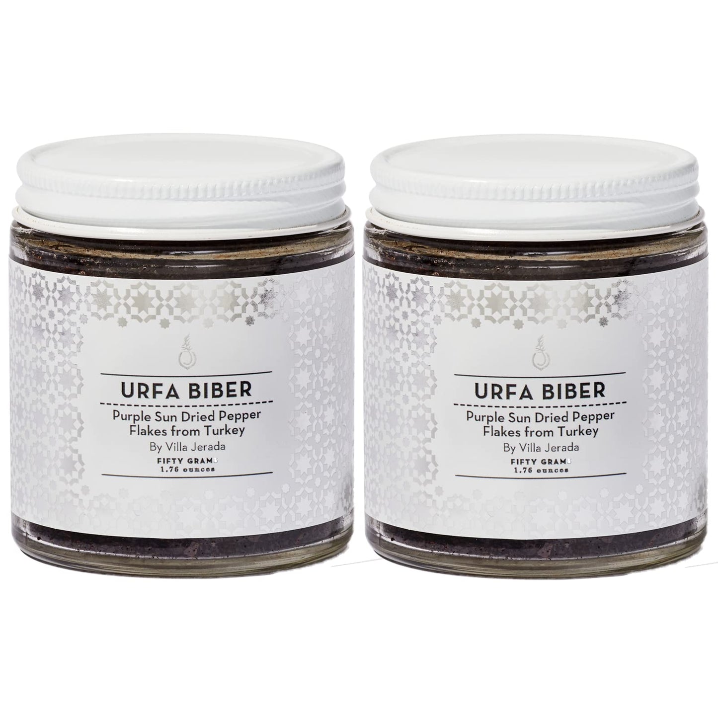 VILLA JERADA Premium Urfa Biber Pepper Flakes, 1.76oz (Pack of 2) - Sun Dried Chile Pepper from Turkey