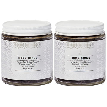 VILLA JERADA Premium Urfa Biber Pepper Flakes, 1.76oz (Pack of 2) - Sun Dried Chile Pepper from Turkey