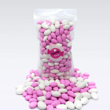 Smarty Stop Jordan Almonds (Light Pink & White - Pastel Colors, 5 Pound (Pack Of 1))