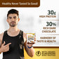 Pintola High Protein Peanut Butter Chocolate Flavour Crunchy 510G, Added Whey Protein, 30G Protein 6.2G Fiber, Gluten Free, Zero