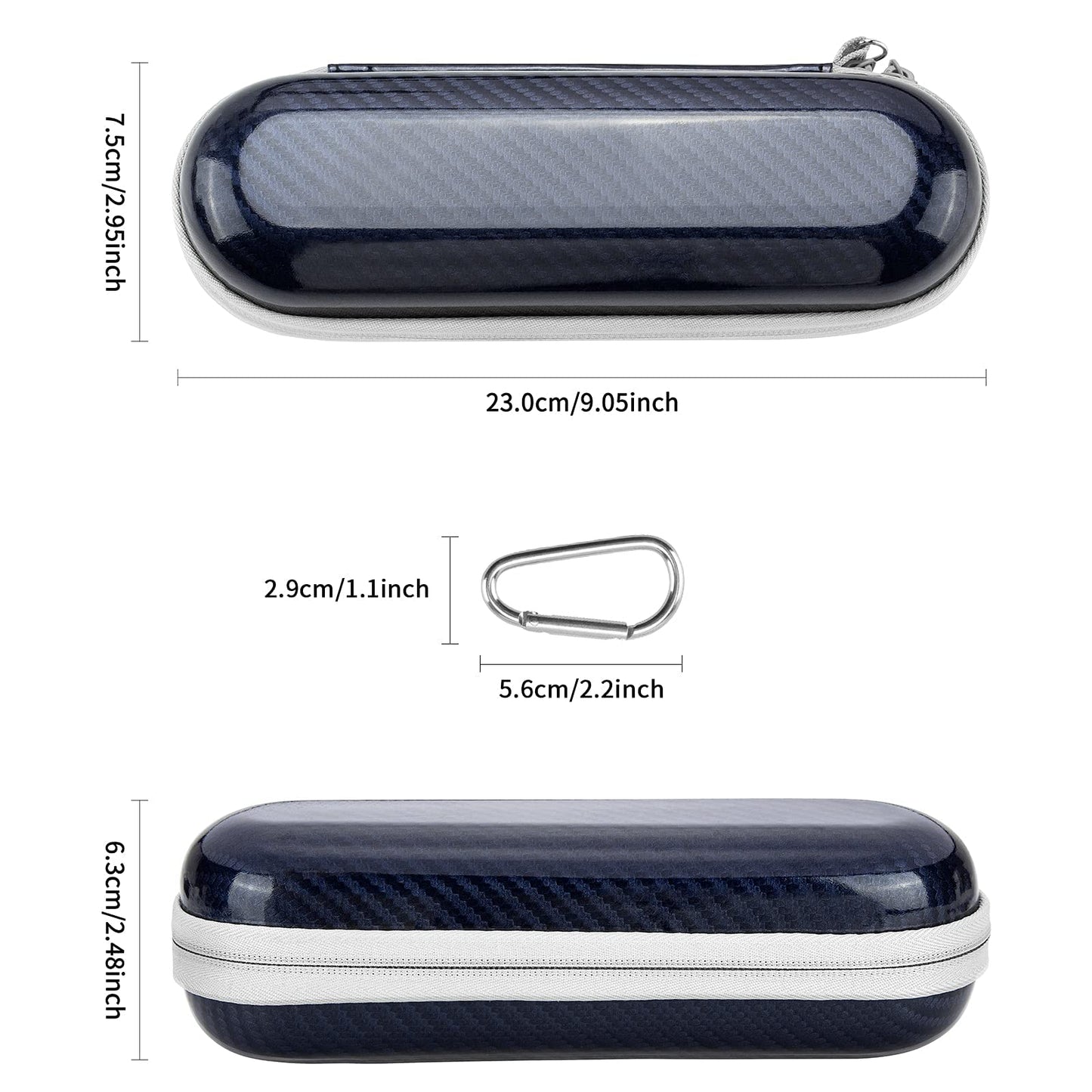 Yinke Hard Travel Case For Oral-B/Oral-B Pro 1000 1500 5000 7000 6000 9600 Smartseries/Philips Sonicare 4100 6100 5100 6500 7500