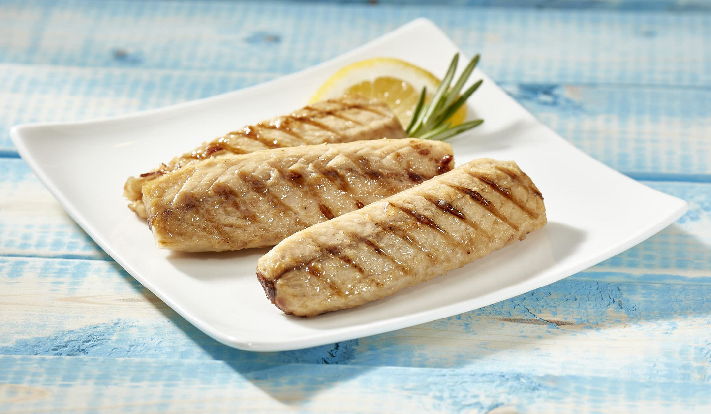 Season Grilled Mackerel In Olive Oil - Skinless & Boneless Mackerel Fillets, Wild Caught, Keto Snacks, Full Of Vitamins, Low In Mercury, Kosher, Non-Gmo, 20G Of Protein - 4.37 Oz, 12-Pack