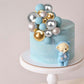 24 Pcs Ball Cupcake Toppers Balls Cake Toppes Foam Balls Cupcake Picks Diy Mini Balloon Cake Inset Topper For Baby Shower Birthd