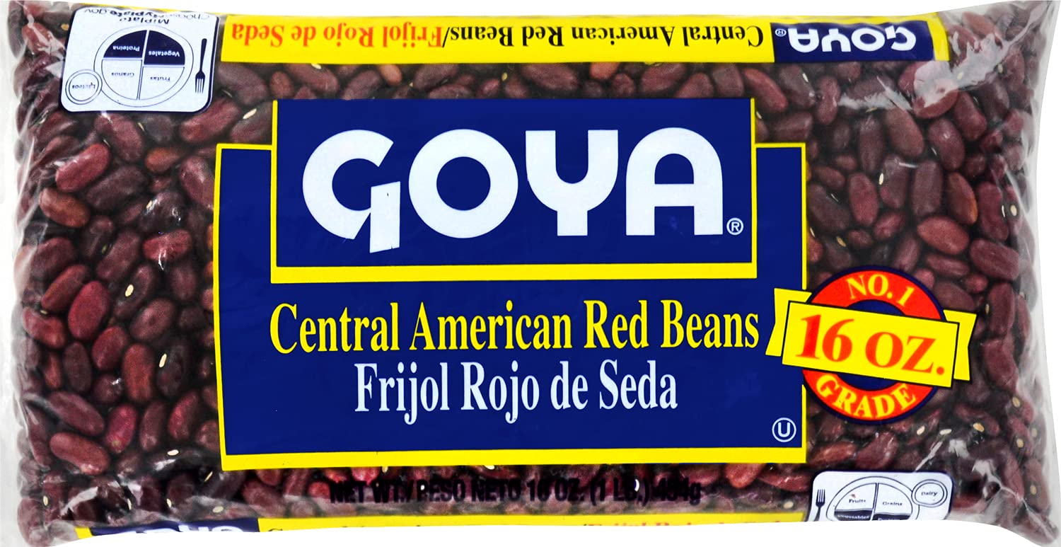 Goya Central American Red Beans, Dry, 1 Pound Bag, 16 Ounce (Pack of 1)