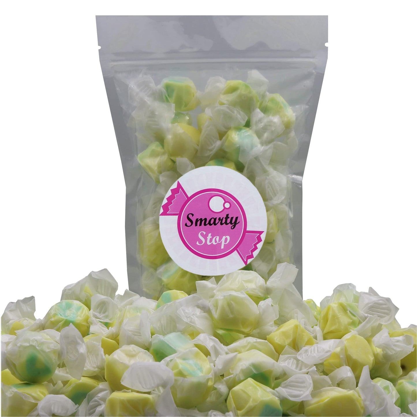 Gourmet Soft And Chewy Salt Water Taffy Candies - Individually Wrapped - Bulk Bags (Pineapple, 2 Pound (Pack Of 1))