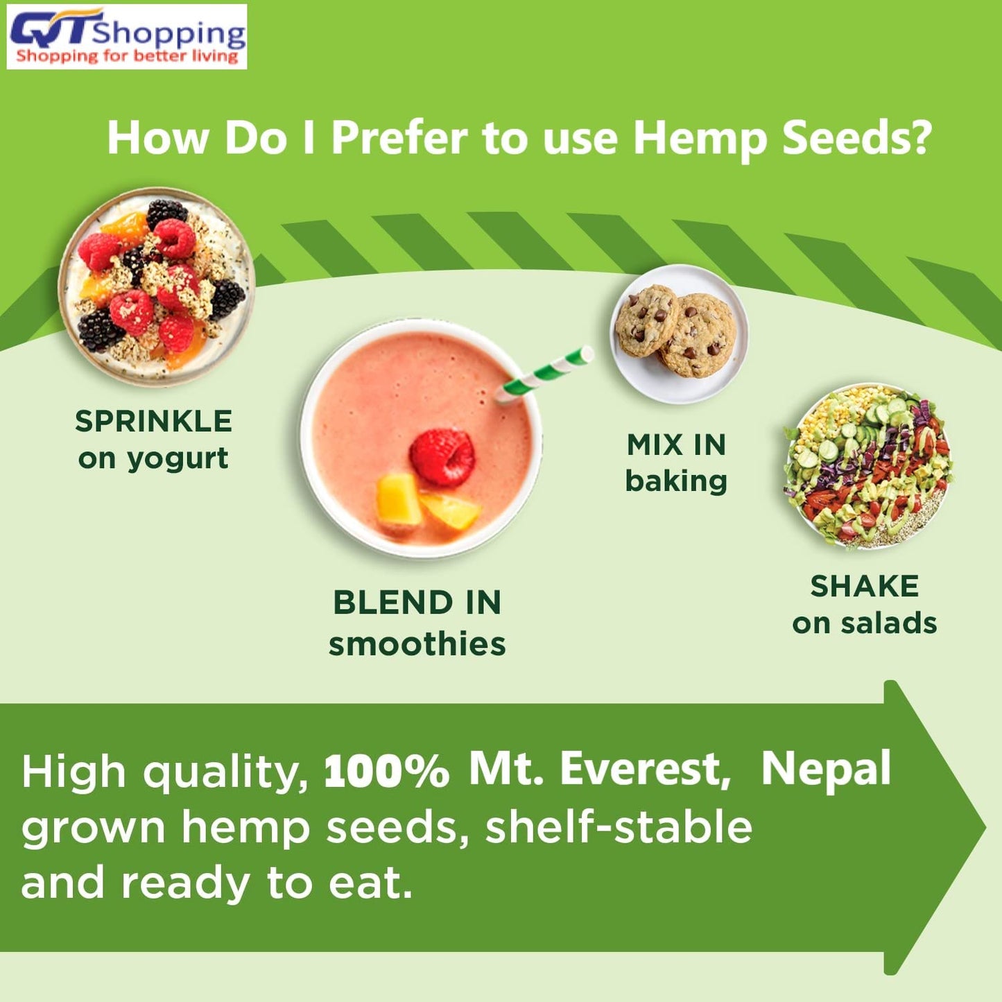 Snow Hill Organic Raw Hemp Seeds, 16 Oz, 10g Protein, Vegan, Gluten-Free, Brown