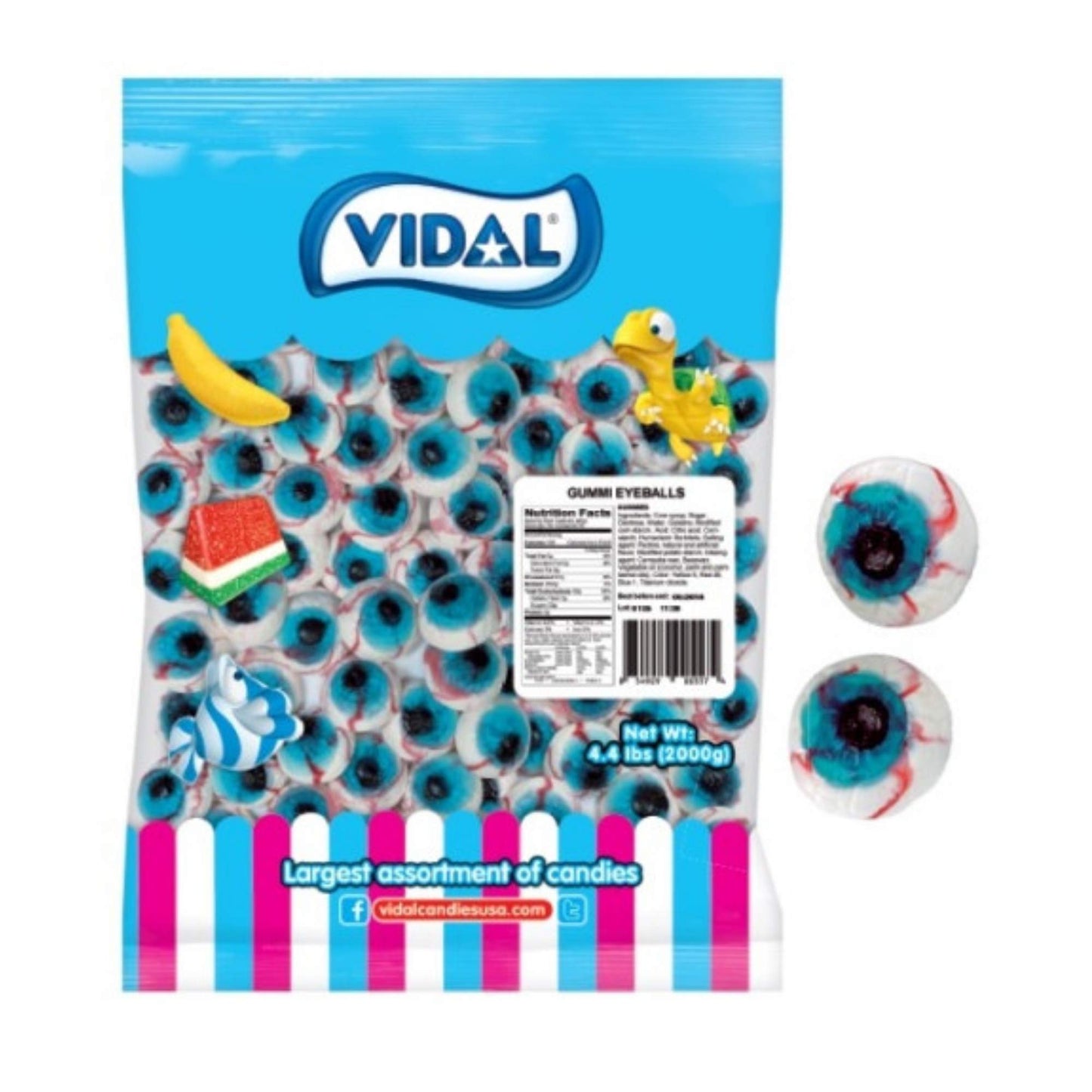 Gummi Eyeballs Gummy Halloween Candy 4.4 Pounds